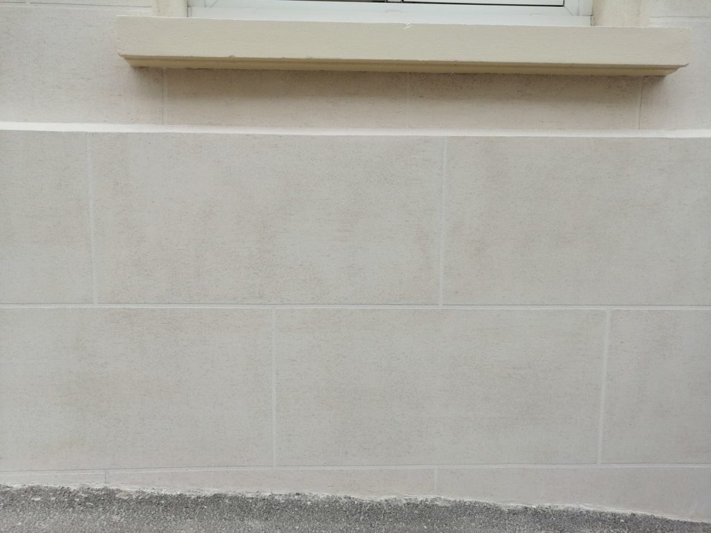 Ravalement aspect pierre de travertin Clermont 60600 Cofapi